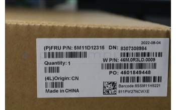 Lenovo 5M11D12315 MECH_ASM 16.0FHD+,HCAM,BK_P1,CSOT