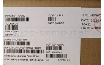 Lenovo 5M11F24202 MECH_ASM FRU KB w/Cc JPN(Sun)JP BK