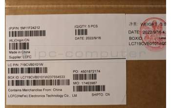 Lenovo 5M11F24212 MECH_ASM FRU KB w/Cc THAI(Chi)US BK