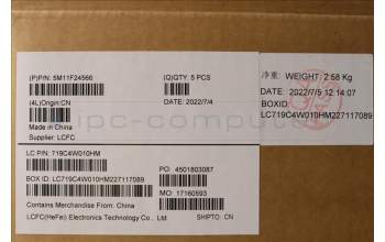 Lenovo 5M11F24566 MECH_ASM KBD/C EURO ENG BKLT (LIT) USBK