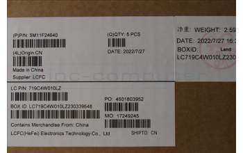 Lenovo 5M11F24640 MECH_ASM KBD/C SPA BKLT (SUN) UKBK