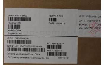 Lenovo 5M11F24733 MECH_ASM KBD/C HBW BKLT CHI WW USBK