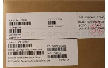 Lenovo 5M11F25020 MECH_ASM FRU KBD/C 058FRA BKL(SUN)UKNEBK