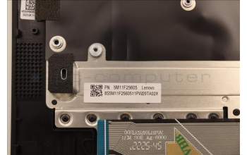 Lenovo 5M11F25605 C-Cover with keyboard, French, Black, WLAN, US