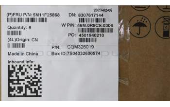 Lenovo 5M11F25868 C-Cover with keyboard, Portuguese, Black, WLAN, UK