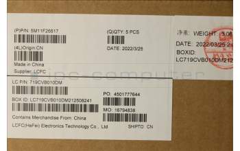 Lenovo 5M11F26617 MECH_ASM KB w/Ccvr LA SPA-TSG UK BK