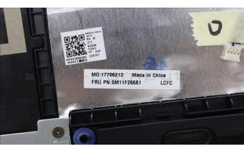 Lenovo 5M11F26661 MECH_ASM KBw/Ccvr UK BKLT-LTN FP UK BK
