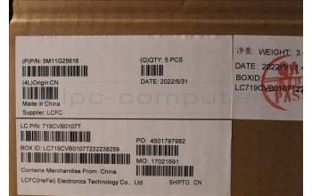 Lenovo 5M11G25616 MECH_ASM KBw/Ccvr KOR-CHY FP US BK