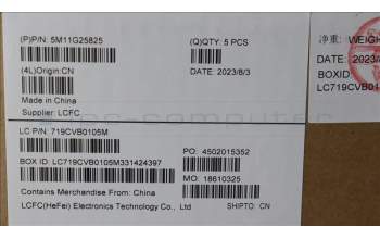 Lenovo 5M11G25825 C-Abdeckung mit Tastatur, Englisch (US, Euro), Schwarz