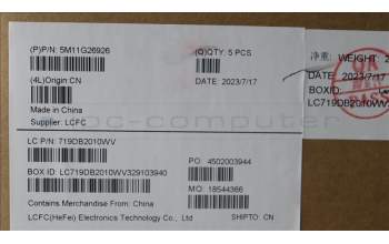 Lenovo 5M11G26926 MECH_ASM KBD C-Cov FRA Transi BK