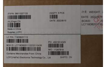 Lenovo 5M11G27133 MECH_ASM KBD C-Cov ARA BKLT Sunrex BK