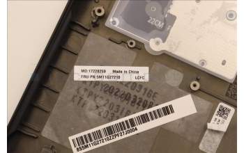 Lenovo 5M11G27210 MECH_ASM KBD C-Cov EURO ENG BKLT Sunr BK