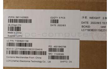 Lenovo 5M11H25820 MECH_ASM KB CCov ARA BKLT Sunrex WW BK