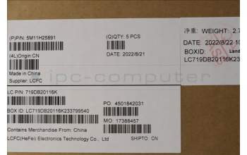 Lenovo 5M11H25891 MECH_ASM KB CCov FRA BKLT Transi WW BK