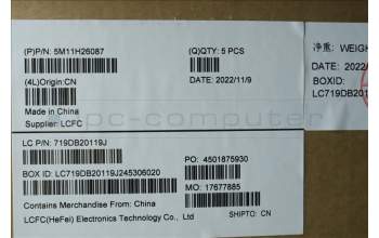 Lenovo 5M11H26087 MECH_ASM KBD C-Cov UKR BKLT Sunrex WW BK