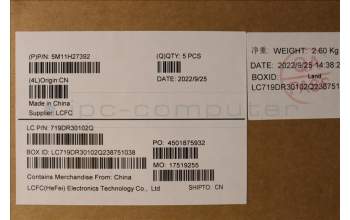 Lenovo 5M11H27392 MECH_ASM KBD Cc HBW BKLT(CHY) US BK