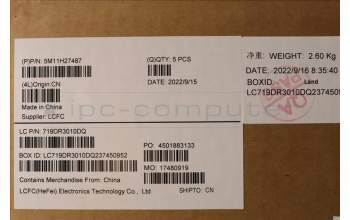 Lenovo 5M11H27487 MECH_ASM KBD Cc SLV BKLT(CHY) UK BK