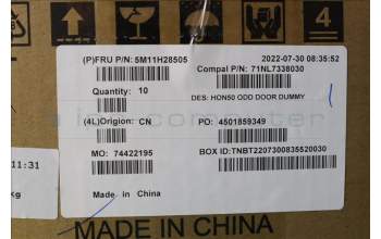 Lenovo 5M11H28505 MECH_ASM ODD_DUMMY_DOOR,N50a-24