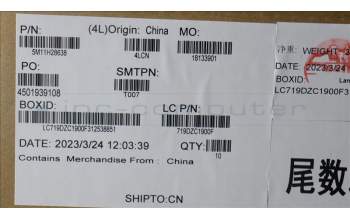 Lenovo 5M11H28638 MECH_ASM Top I/O Cable module,T580