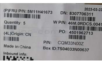 Lenovo 5M11H41673 MECH_ASM WLAN C-Cvr+ITA KB ASM,CHY