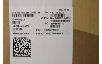 Lenovo 5M11H41798 MECH_ASM WW C-Cvr+ENG KB ASM,CHY