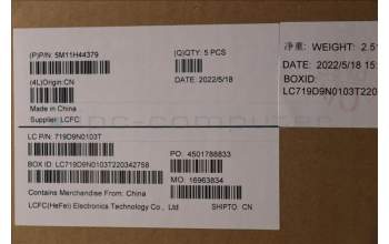 Lenovo 5M11H44379 MECH_ASM GRP KBD BZL,ILD,WW,DB,SUN