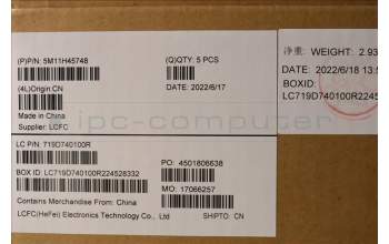 Lenovo 5M11H45748 MECH_ASM KBD BZL,WL,GY,CHY,UK