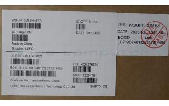 Lenovo 5M11H45774 MECH_ASM KBD BZL,WW,GY,CHY,HBW