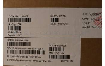 Lenovo 5M11H45822 MECH_ASM KBD BZL,WL,GY,SRX,UK