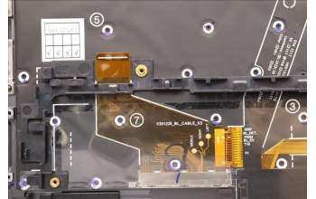 Lenovo 5M11H45823 MECH_ASM KBD BZL,WL,GY,SRX,EURO ENG