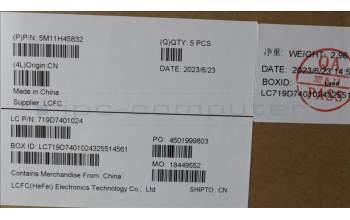 Lenovo 5M11H45832 MECH_ASM KBD BZL,WL,GY,SRX,NORDIC