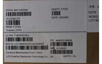 Lenovo 5M11H52349 C-Cover with keyboard, German, Grey, Backlight, UK