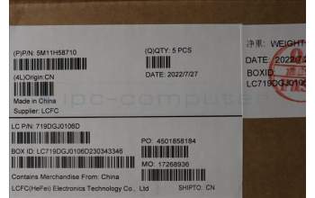 Lenovo 5M11H58710 MECH_ASM KBD CCvr ARA(PMX)US BK