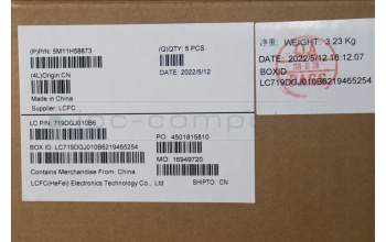 Lenovo 5M11H58873 MECH_ASM KBD CCvr UK(TRI)FPR UK BK