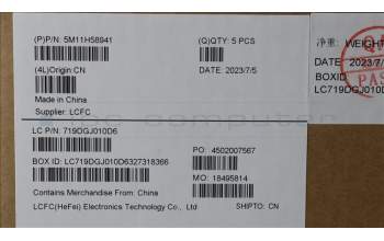 Lenovo 5M11H58941 MECH_ASM KBD CCvr HUN BKL(PMX)UK BK