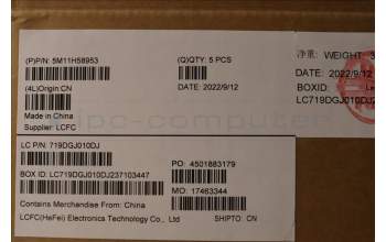 Lenovo 5M11H58953 C-Abdeckung mit Tastatur, Portugiesisch, Schwarz, Hintergrundbeleuchtung