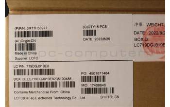 Lenovo 5M11H58977 MECH_ASM KBD CCvr UK BKL(PMX)UK BK