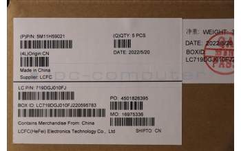Lenovo 5M11H59021 MECH_ASM KBD CCvr ENG BKL(SRX)FPR US BK