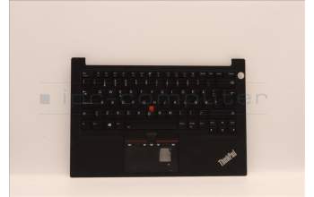 Lenovo 5M11H59055 C-Abdeckung mit Tastatur, Norwegisch, Schwarz, Hintergrundbeleuchtung, Fingerabdruck