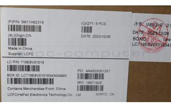Lenovo 5M11H62319 MECH_ASM BL KB GY FPR RUS SRX