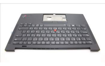 Lenovo 5M11H62594 C-Cover with keyboard, Bulgarian, Black, Backlight, Fingerprint Reader, UK