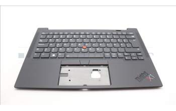 Lenovo 5M11H62614 C-Cover with keyboard, Estonian, Black, Backlight, Fingerprint Reader, UK