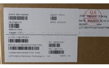 Lenovo 5M11H62665 MECH_ASM BL KB BK FPR LA SPA CHY