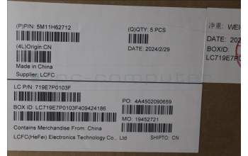 Lenovo 5M11H62712 MECH_ASM BL KB BK FPR THAI CHY