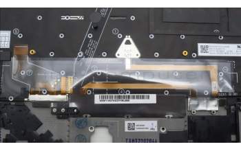 Lenovo 5M11H62763 C-Cover with keyboard, Danish, Black, Backlight, WWAN, Fingerprint, UK