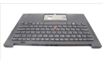 Lenovo 5M11H62787 C-Cover with keyboard, Greek, Black, Backlight, Fingerprint, WWAN, US