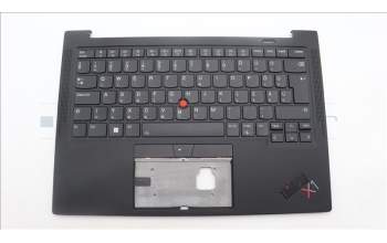 Lenovo 5M11H62793 C-Cover with keyboard, Hungarian, Black, Backlight, Fingerprint, WWAN, UK