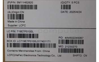 Lenovo 5M11H62820 MECH_ASM BL KB BK FPR WW LA SPA SRX