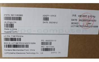 Lenovo 5M11H62865 MECH_ASM BL KB BK FPR WW UK CHY