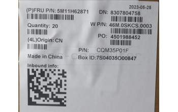 Lenovo 5M11H62871 FR MECH_ASM A COVER CS 2.4T BK